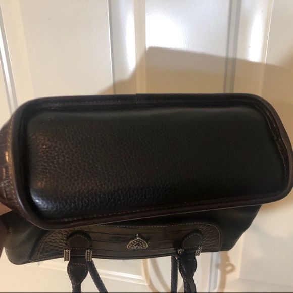 Brighton black brown leather baguette bag A 523456 - Picture 7 of 12